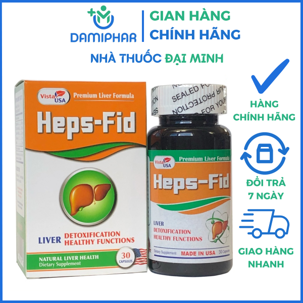 VIÊN UỐNG GIẢI ĐỘC GAN HEPS - FID - Hộp 30 viên