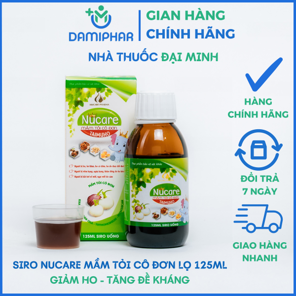 SIRO NUCARE MẦM TỎI CÔ ĐƠN LỌ 125ML