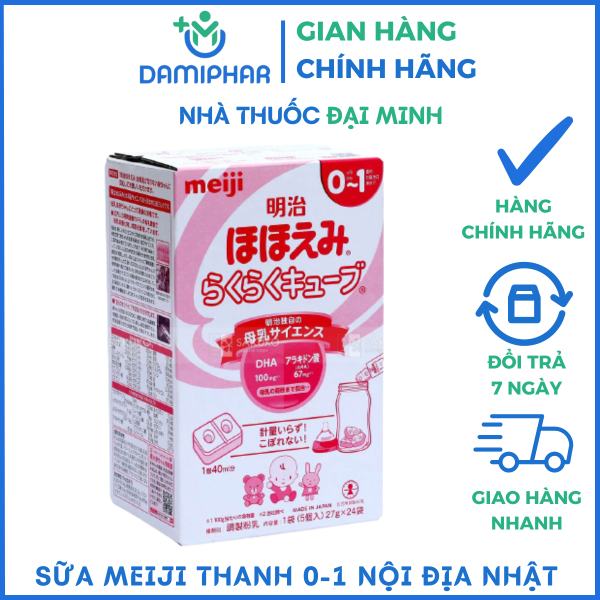 Sữa Meiji Thanh 0-1 Hộp 24 Thanh