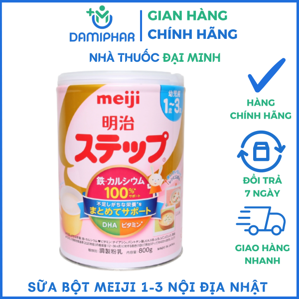 Sữa Bột Meiji 1-3 Lon 800g Nội Địa Nhật