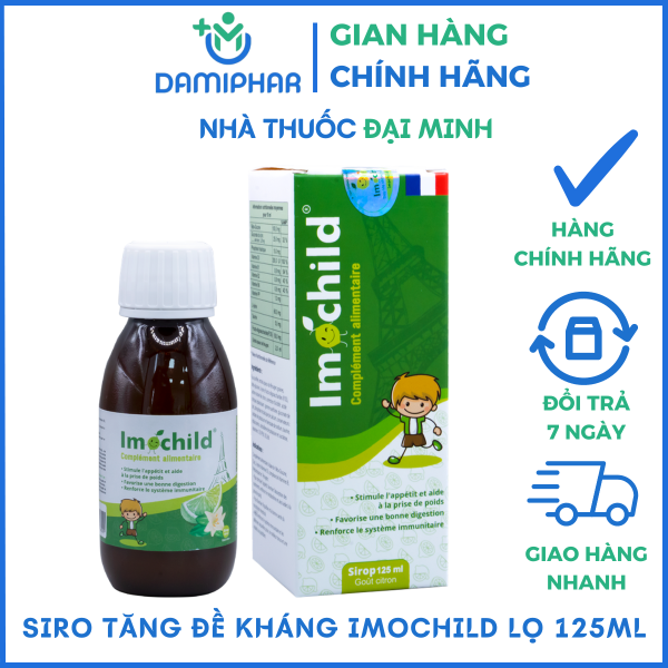 Siro Imochild Lọ 125ml – Tăng đề kháng, trẻ ăn ngon