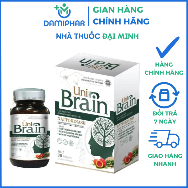 Bổ Não Uni Brain Hộp 30 Viên