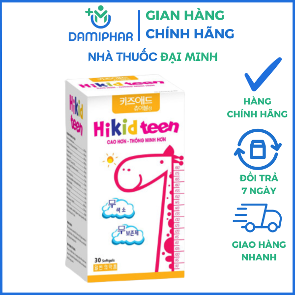 Viên Uống Tăng Chiều Cao Hikid Teen Hộp 30 Viên -