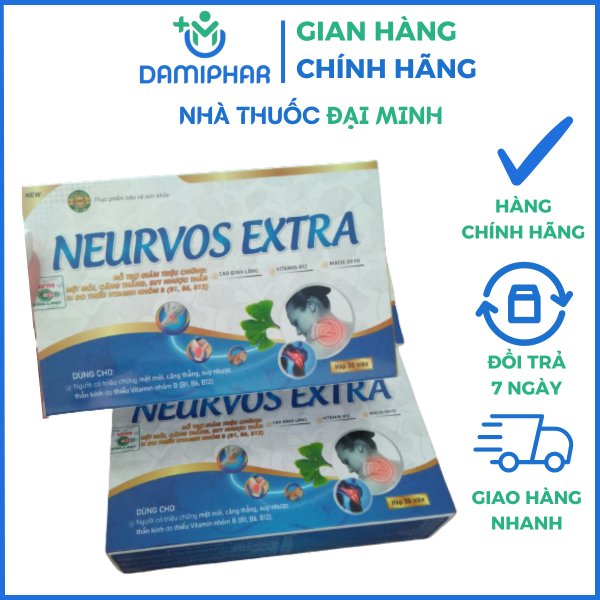 Bổ Não Neurvos Extra Hộp 20 Viên -