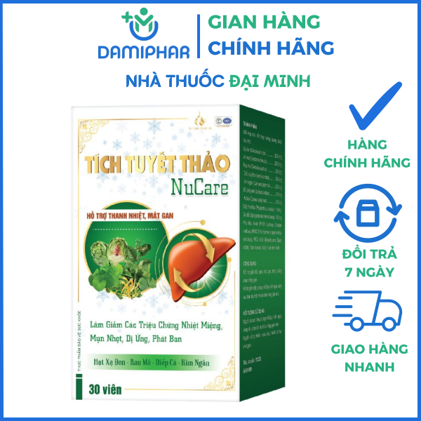 Tích Tuyết Thảo Nucare Hộp 30 Viên