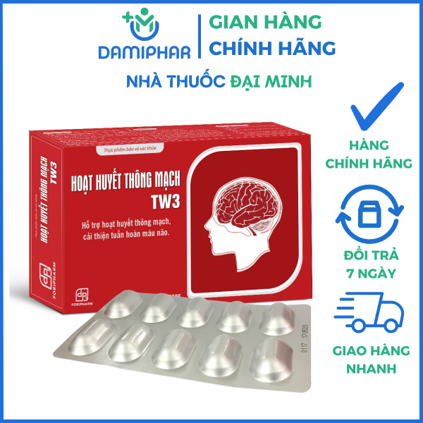 Hoạt Huyết Thông Mạch TW3 Foripharm Hộp 30 Viên -