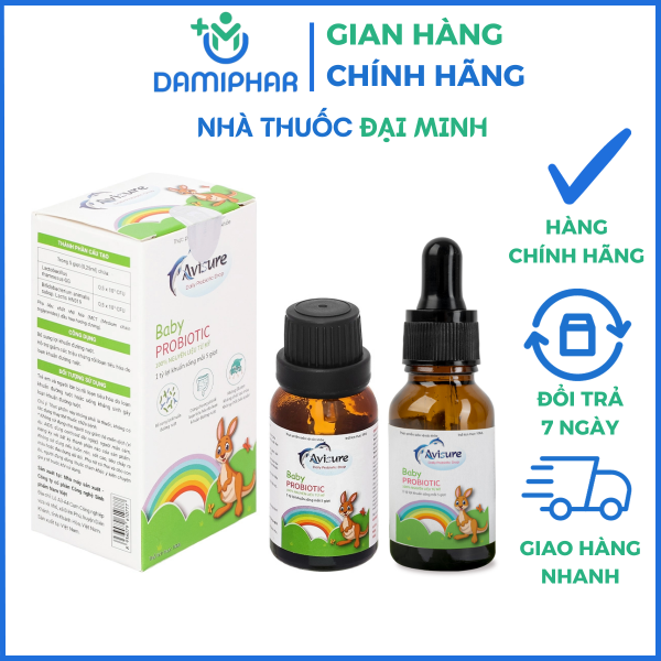 Men Vi Sinh Avisure Baby Probiotic Lọ 10ml - Giảm Rối Loạn Tiêu Hóa - - Hình ảnh 2