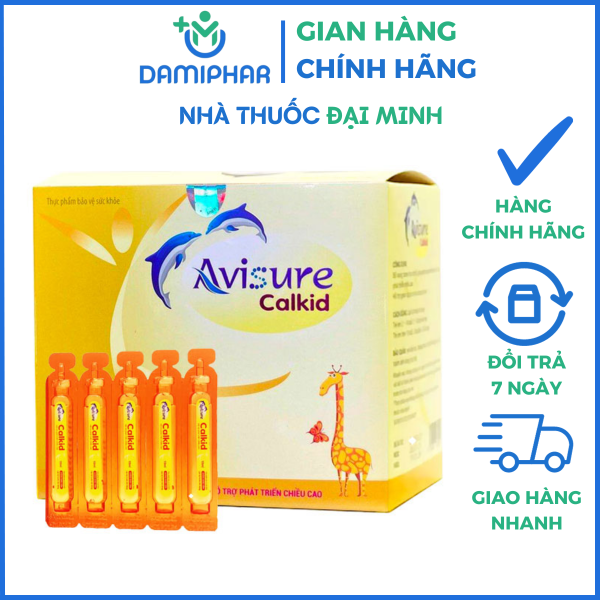 Avisure Calkid Hộp 20 Ống - Hỗ Trợ Phát Triển Chiều Cao, Bổ Sung Canxi - - Hình ảnh 2