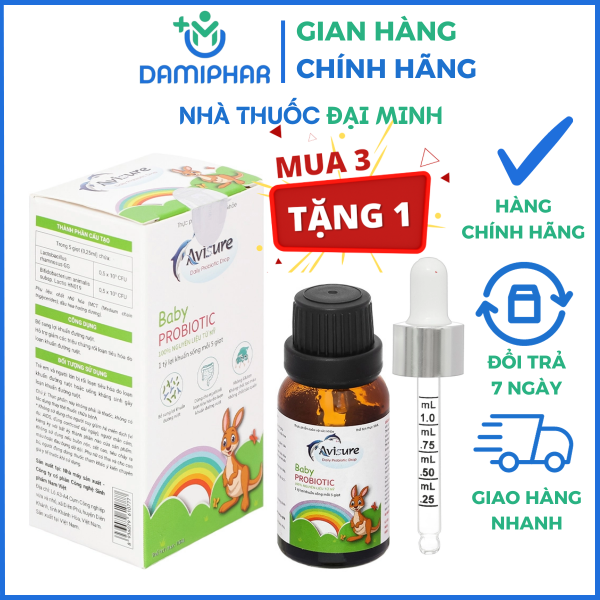 Men Vi Sinh Avisure Baby Probiotic Lọ 10ml - Giảm Rối Loạn Tiêu Hóa -