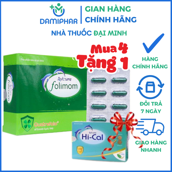 Avisure Folimom Hộp 30 Viên - hỗ trợ tăng khả năng thụ thai ở phụ nữ bị buồng trứng đa nang -