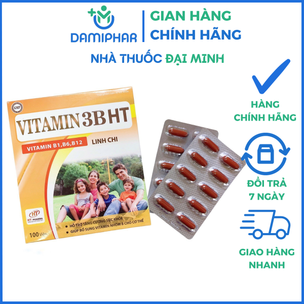 Vitamin 3B HT Hộp 100 Viên