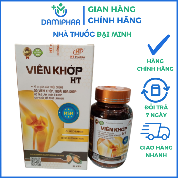 Viên Khớp HT Lọ 30 Viên - Giảm Viêm Khớp, Thoái Hóa Khớp -