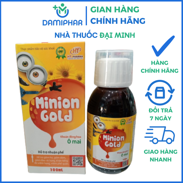 Siro Ho Minion Gold Lọ 100ml -