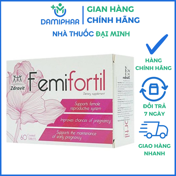 Bổ Trứng Femifortil Hộp 60 Viên - - Hình ảnh 2