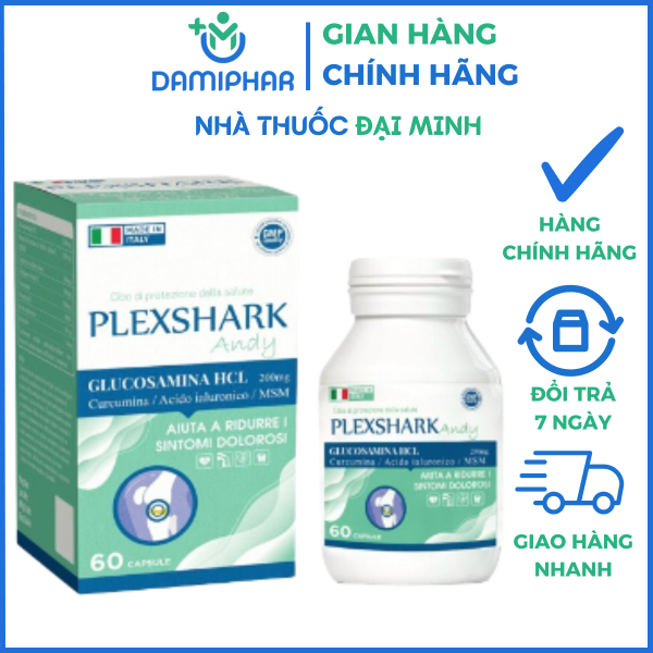 Viên Dưỡng Khớp Plexshark Andy Lọ 60 Viên