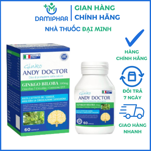 Viên Bổ Não Ginko Andy Doctor Lọ 60 Viên