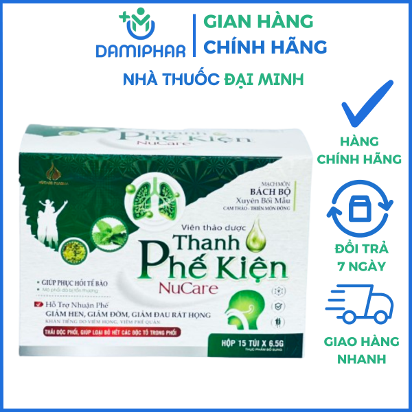 Thanh Phế Kiện Nucare Lọ 50g - Thải Độc Phổi, Bổ Phổi