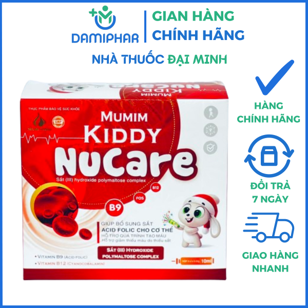 Sắt Nước Mumim Kiddy Nucare Hộp 20 Ống - Bổ Sung Sắt Cho Trẻ