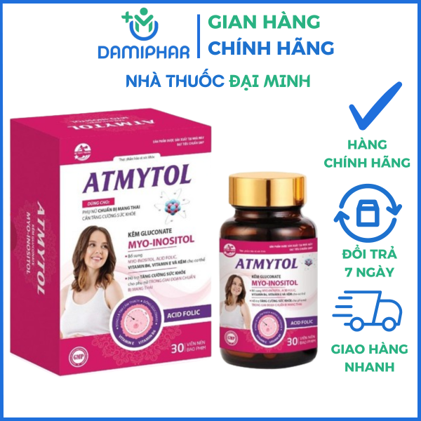 Atmytol Hộp 30 Viên - Tăng Cường Sức Khỏe Cho Phụ Nữ Chuẩn Bị Mang Thai