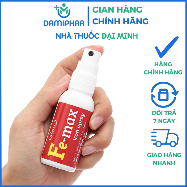 Xịt Fe-max Iron Spray Lọ 50ml - Bổ Sung Sắt, Hỗ Trợ Giảm Thiếu Máu Do Thiếu Sắt - Hình ảnh 3