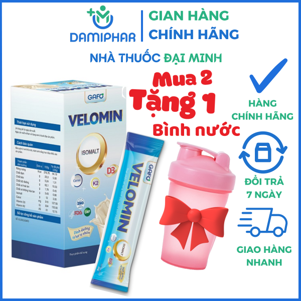 Sữa hạt dinh dưỡng Velomin Gafo hộp 10 gói x 25g