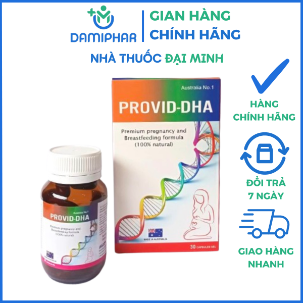 Bổ Bầu Provid-DHA Lọ 30 Viên - Vitamin Tổng Hợp Dành Cho Bà Bầu