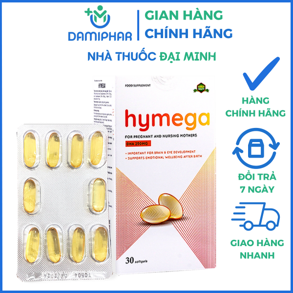 Aplicaps Hymega Hộp 30 Viên – DHA Tinh Khiết Dành Cho Bà Bầu