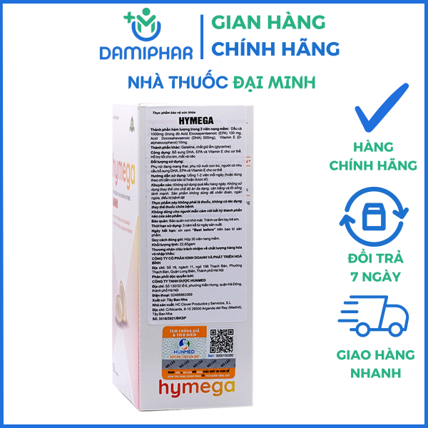 Aplicaps Hymega Hộp 30 Viên – DHA Tinh Khiết Dành Cho Bà Bầu - Hình ảnh 2