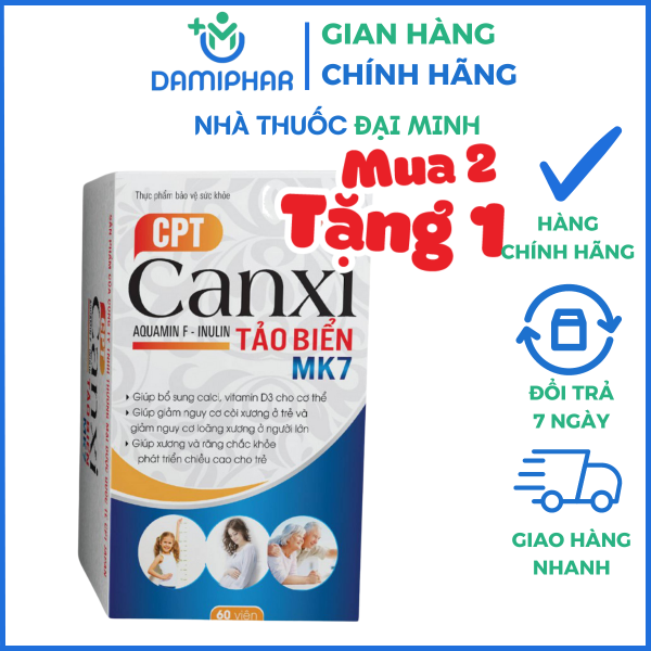 CPT CANXI TẢO BIỂN MK7 - BỔ SUNG CANXI, GIÚP XƯƠNG CHẮC KHỎE