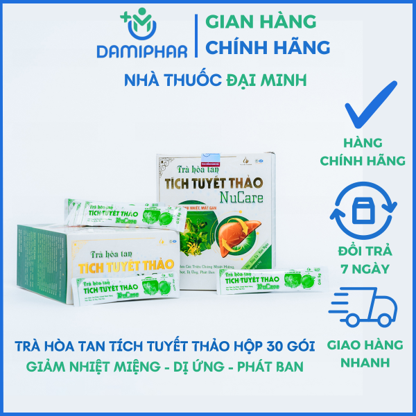 Trà Hòa Tan Tích Tuyết Thảo Nucare Hộp 30 Gói -