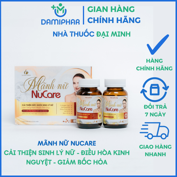 Mãnh Nữ Nucare Hộp 2 Lọ 30 Viên - Cải Thiện Sinh Lý Nữ