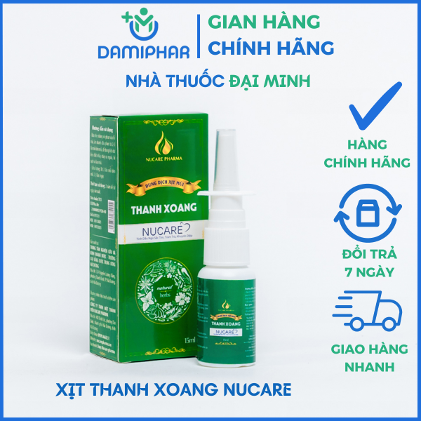 Xịt Mũi Thanh Xoang Nucare Lọ 15ml -