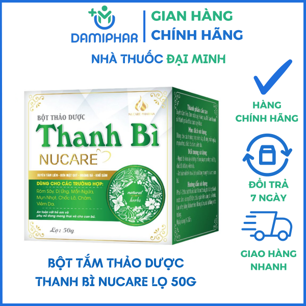 Bột Thảo Dược Thanh Bì Nucare Lọ 50g -