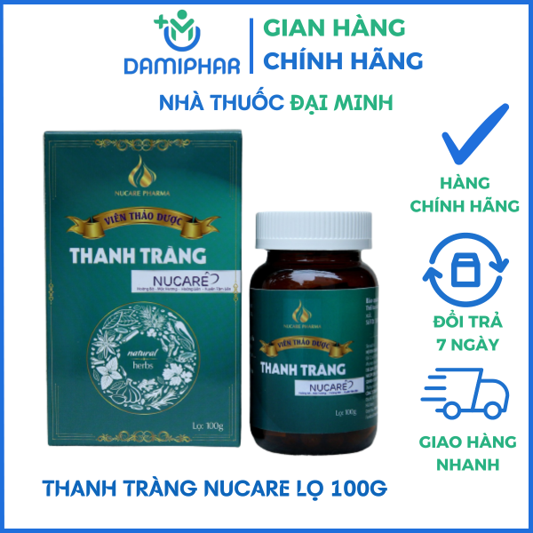 Thanh Tràng Nucare Lọ 100g -