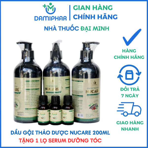 CAO GỘI THẢO DƯỢC NUCARE - CUNG CẤP DƯỠNG CHẤT CHO TÓC VÀ DA ĐẦU - Lọ 500ml