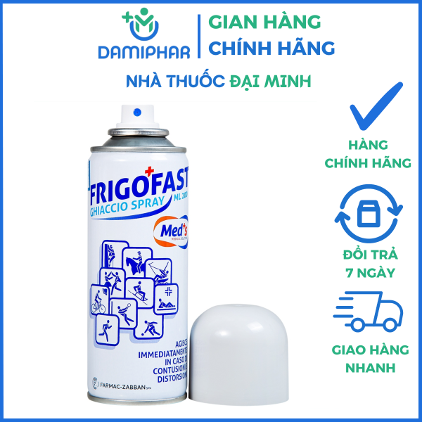 Xịt Lạnh Frigofast Spray Lọ 200ml - Làm Lạnh, Giảm Đau Tức Thì