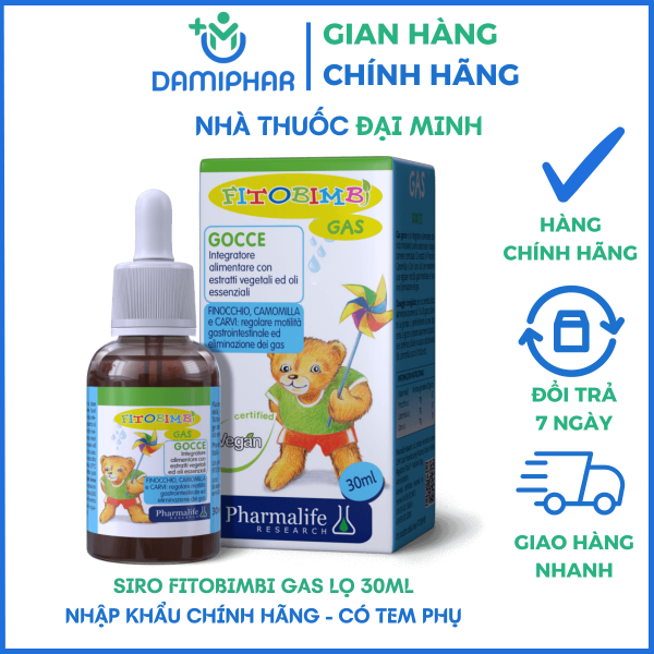 Fitobimbi Gas Lọ 30ml – Hỗ Trợ Giảm Đầy Hơi, Nôn Trớ, Khó Tiêu - Lọ 30ml