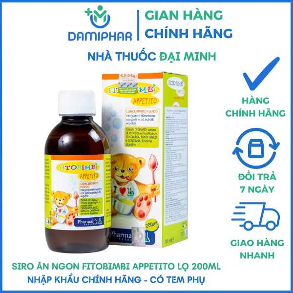 Fitobimbi Appetito Lọ 200ml - Hỗ Trợ Bé Ăn Ngon, Hấp Thụ Tốt -