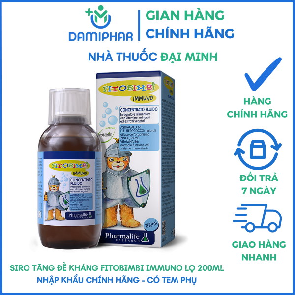 Fitobimbi Immuno Lọ 200ml - Hỗ Trợ Tăng Cường Đề Kháng Cho Trẻ -