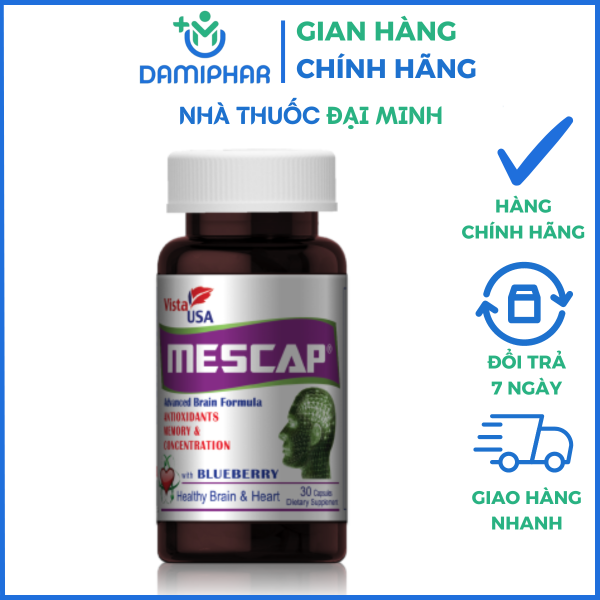 Viên Uống Bổ Não Mescap Hộp 30 Viên -