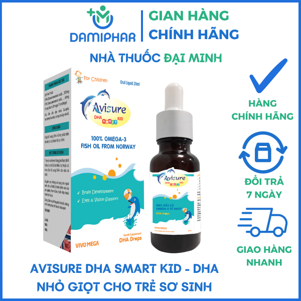 Avisure DHA Smart Kid Lọ 20ml - Bổ Sung DHA Cho Trẻ Sơ Sinh Và Trẻ Nhỏ Từ 100% Dầu Cá Tự Nhiên - - Hình ảnh 2