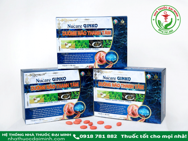 NUCARE GINKO DƯỠNG NÃO THANH TÂM - Hộp 6 vỉ x 10 viên - Hình ảnh 4