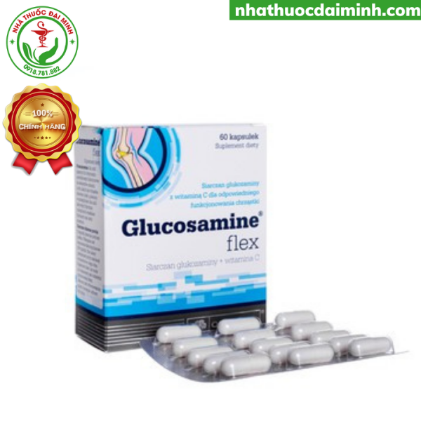 Glucosamine Flex Hộp 60 Viên - Hỗ Trợ Giảm Thoái Hóa Khớp, Đau Xương Khớp, Khô Khớp - Hình ảnh 2