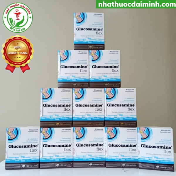 Glucosamine Flex Hộp 60 Viên - Hỗ Trợ Giảm Thoái Hóa Khớp, Đau Xương Khớp, Khô Khớp