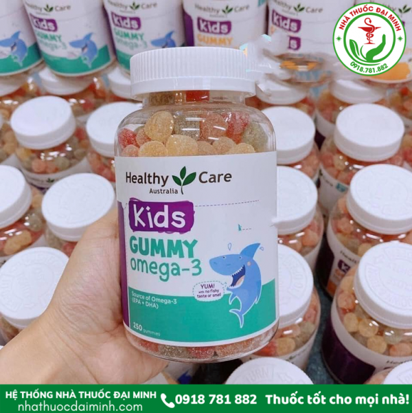 Kẹo Gummy Omega-3 Healthy Care 250 viên Úc mẫu mới - Giúp bé thông minh, phát triển trí tuệ - Hình ảnh 2