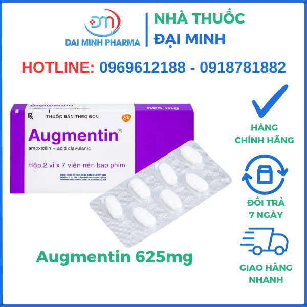 Thuốc Kháng Sinh Augmentin 625mg