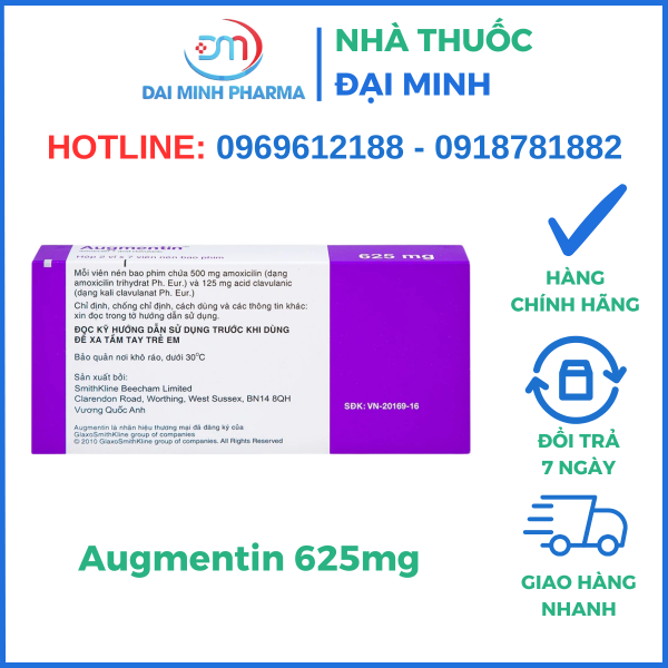 Thuốc Kháng Sinh Augmentin 625mg - Hình ảnh 5