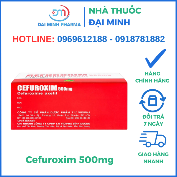 Thuốc Kháng Sinh CEFUROXIM 500mg - Hình ảnh 2