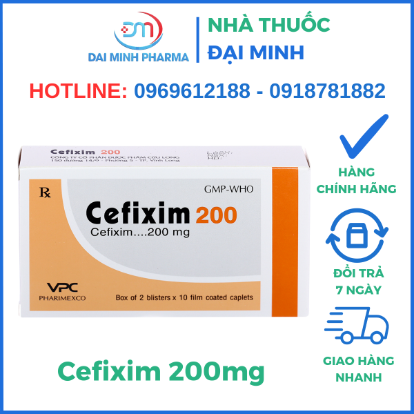 Thuốc Kháng Sinh Cefixim 200mg