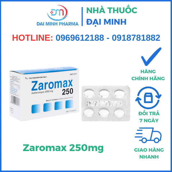 Thuốc Kháng Sinh Zaromax 250mg - Hình ảnh 2